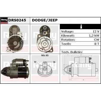 Démarreur REMY DRS0245