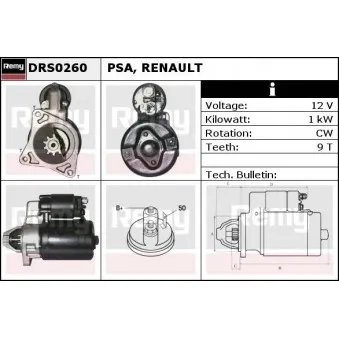 Démarreur REMY DRS0260