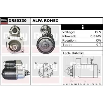 Démarreur REMY DRS0330