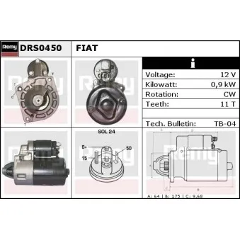 Démarreur REMY DRS0450