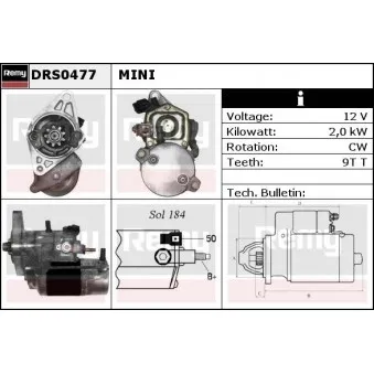Démarreur REMY DRS0477