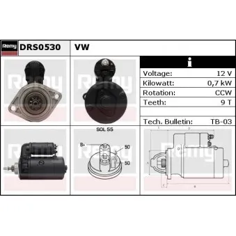 Démarreur REMY DRS0530