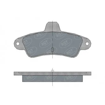 Jeu de 4 plaquettes de frein arrière SCT GERMANY SP 304 PR