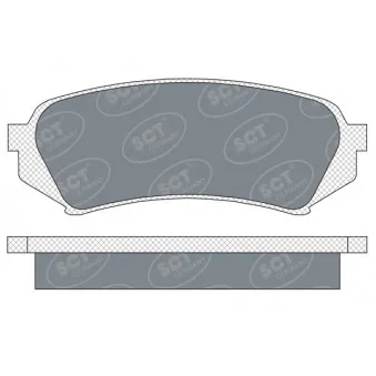 Jeu de 4 plaquettes de frein arrière SCT GERMANY SP 307 PR