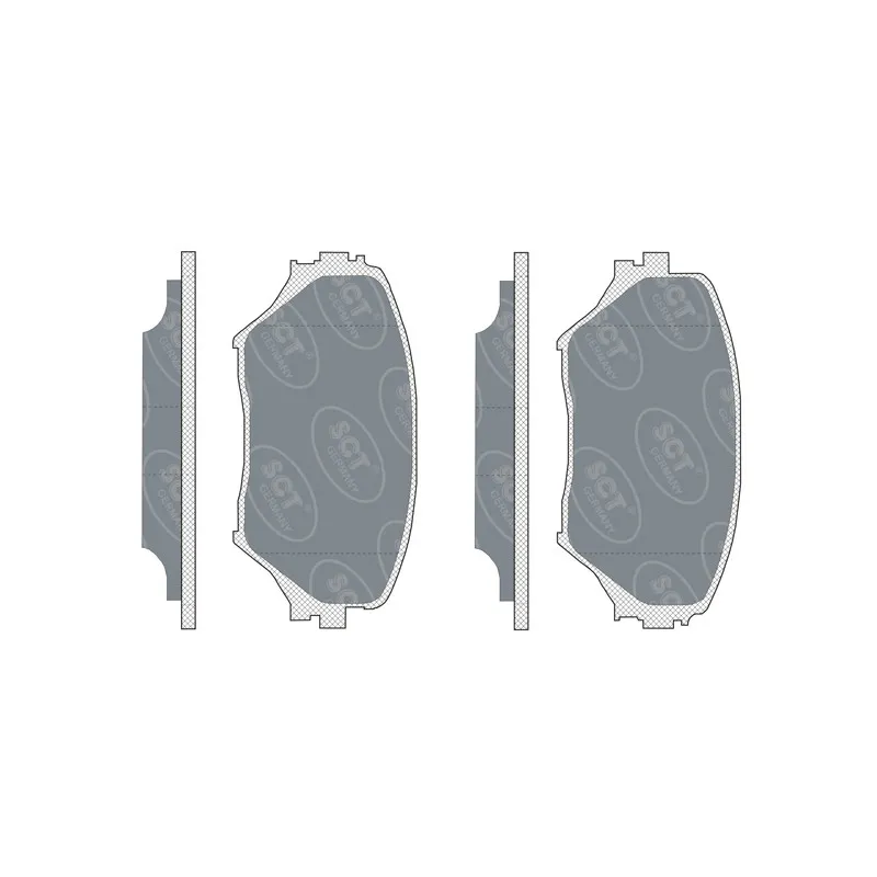 Jeu de 4 plaquettes de frein avant SCT GERMANY SP 308 PR