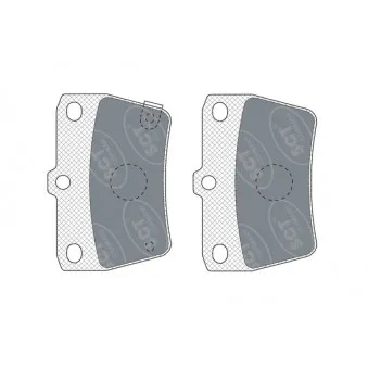 Jeu de 4 plaquettes de frein arrière SCT GERMANY SP 309 PR