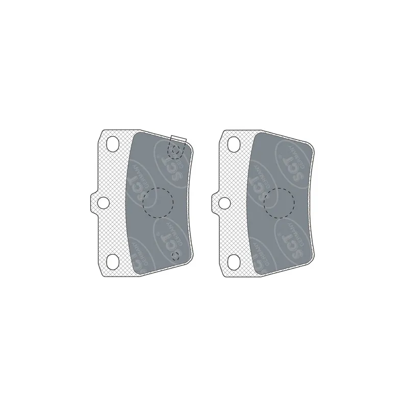 Jeu de 4 plaquettes de frein arrière SCT GERMANY SP 309 PR
