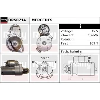 Démarreur REMY DRS0714