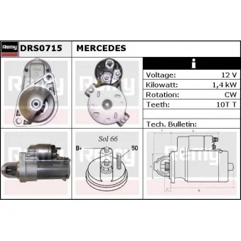 Démarreur REMY DRS0715