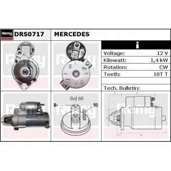 Démarreur REMY DRS0717