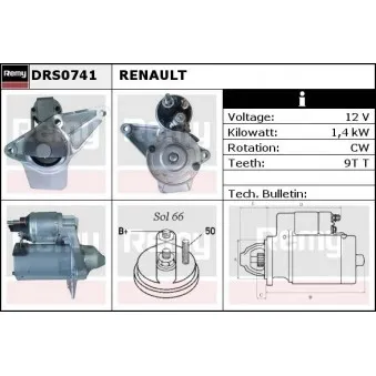 Démarreur REMY DRS0741
