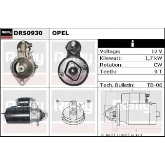 Démarreur REMY DRS0930