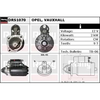 Démarreur REMY DRS1070
