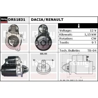 Démarreur REMY DRS1831
