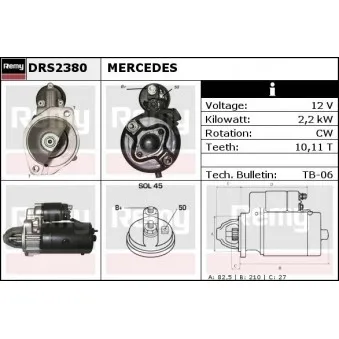 Démarreur REMY DRS2380
