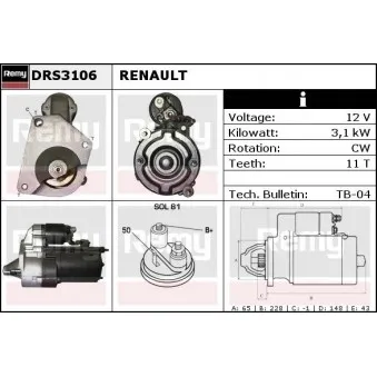 Démarreur REMY DRS3106