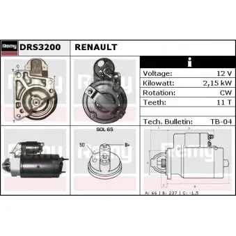 Démarreur REMY DRS3200