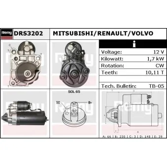 Démarreur REMY DRS3202