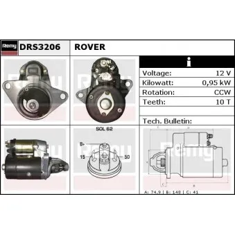 Démarreur REMY DRS3206