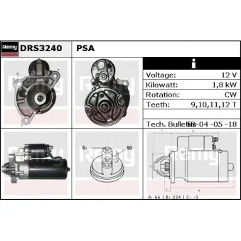 Démarreur REMY DRS3240