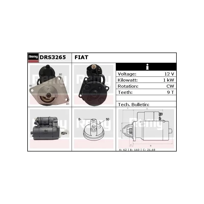 Démarreur REMY DRS3265