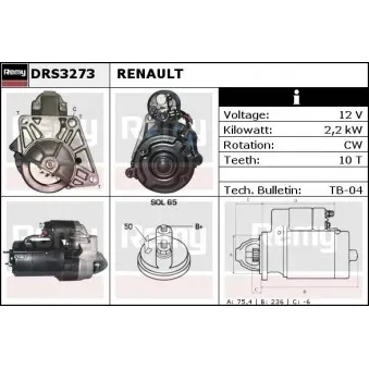Démarreur REMY DRS3273