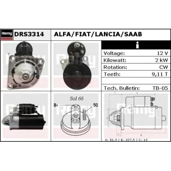 Démarreur REMY DRS3314
