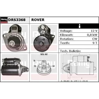 Démarreur REMY DRS3368