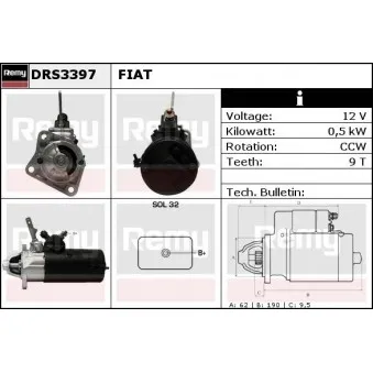 Démarreur REMY DRS3397