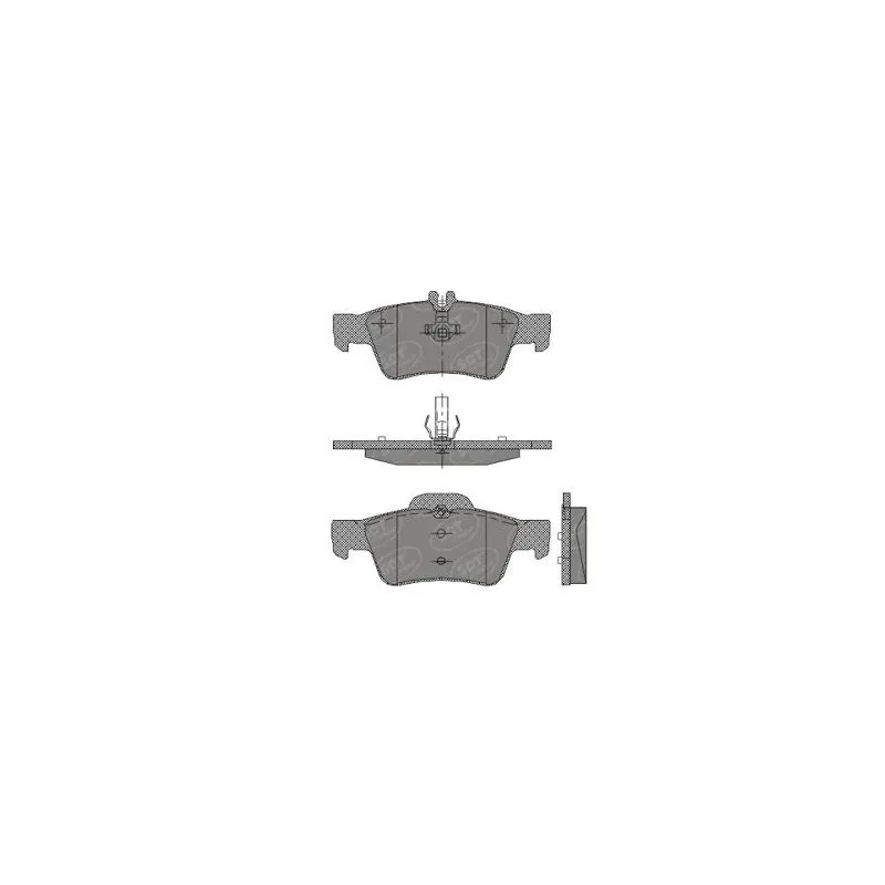 Jeu de 4 plaquettes de frein arrière SCT GERMANY SP 404 PR
