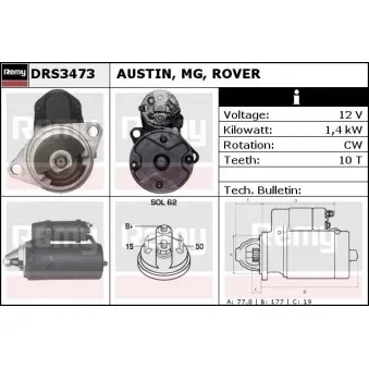 Démarreur REMY DRS3473