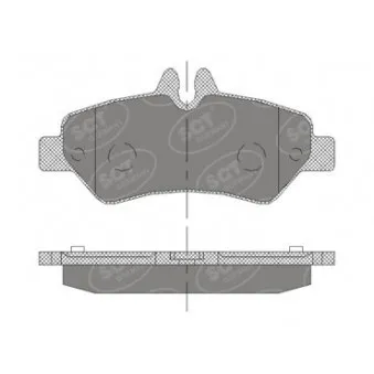 Jeu de 4 plaquettes de frein arrière SCT GERMANY SP 413 PR
