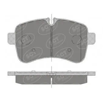 Jeu de 4 plaquettes de frein arrière SCT GERMANY SP 415 PR