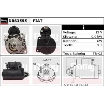 Démarreur REMY DRS3555