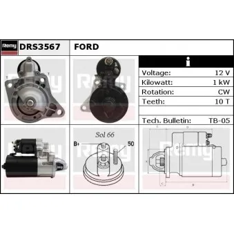 Démarreur REMY DRS3567