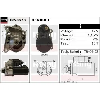 Démarreur REMY DRS3623