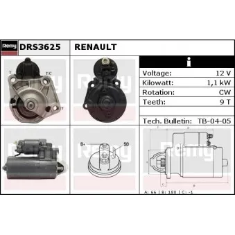 Démarreur REMY DRS3625