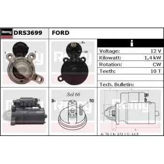 Démarreur REMY DRS3699