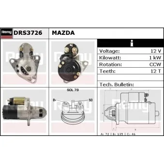 Démarreur REMY DRS3726