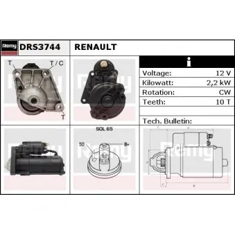 Démarreur REMY DRS3744