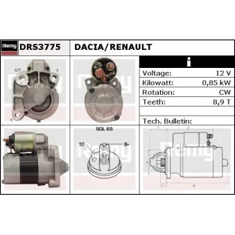 Démarreur REMY DRS3775