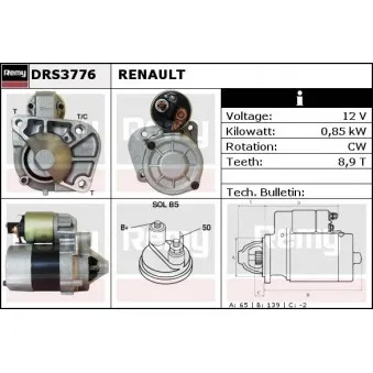 Démarreur REMY DRS3776