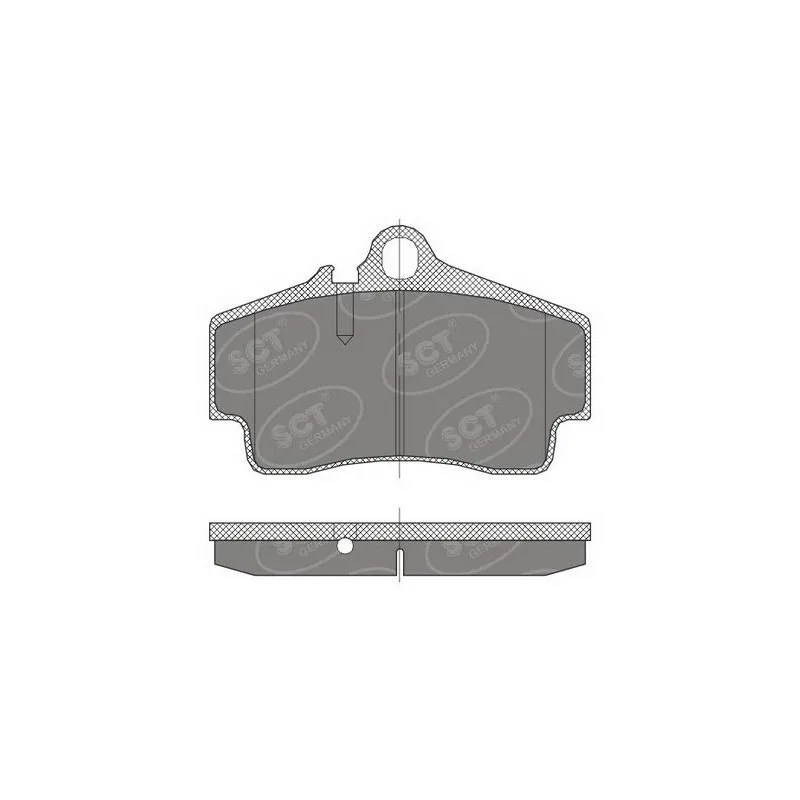 Jeu de 4 plaquettes de frein arrière SCT GERMANY SP 449 PR