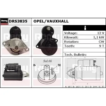 Démarreur REMY DRS3835