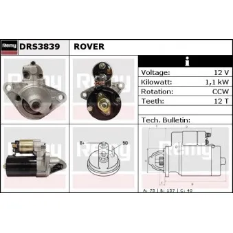 Démarreur REMY DRS3839