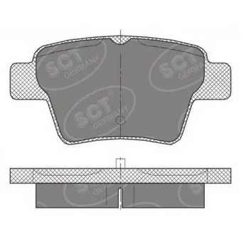 Jeu de 4 plaquettes de frein arrière SCT GERMANY SP 456 PR
