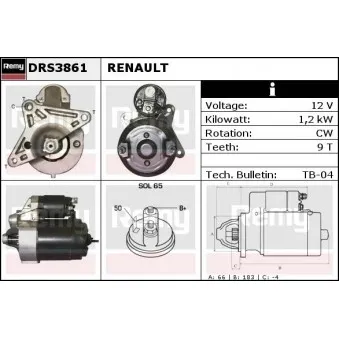 Démarreur REMY DRS3861
