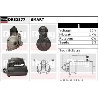 Démarreur REMY DRS3877