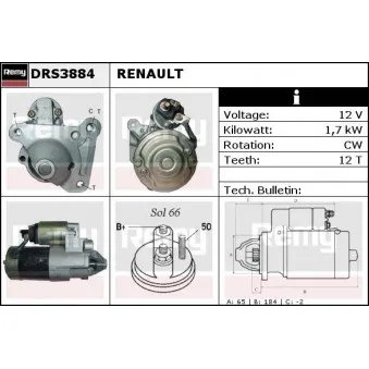 Démarreur REMY DRS3884