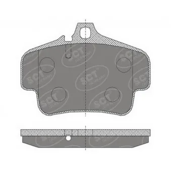 Jeu de 4 plaquettes de frein arrière SCT GERMANY SP 462 PR